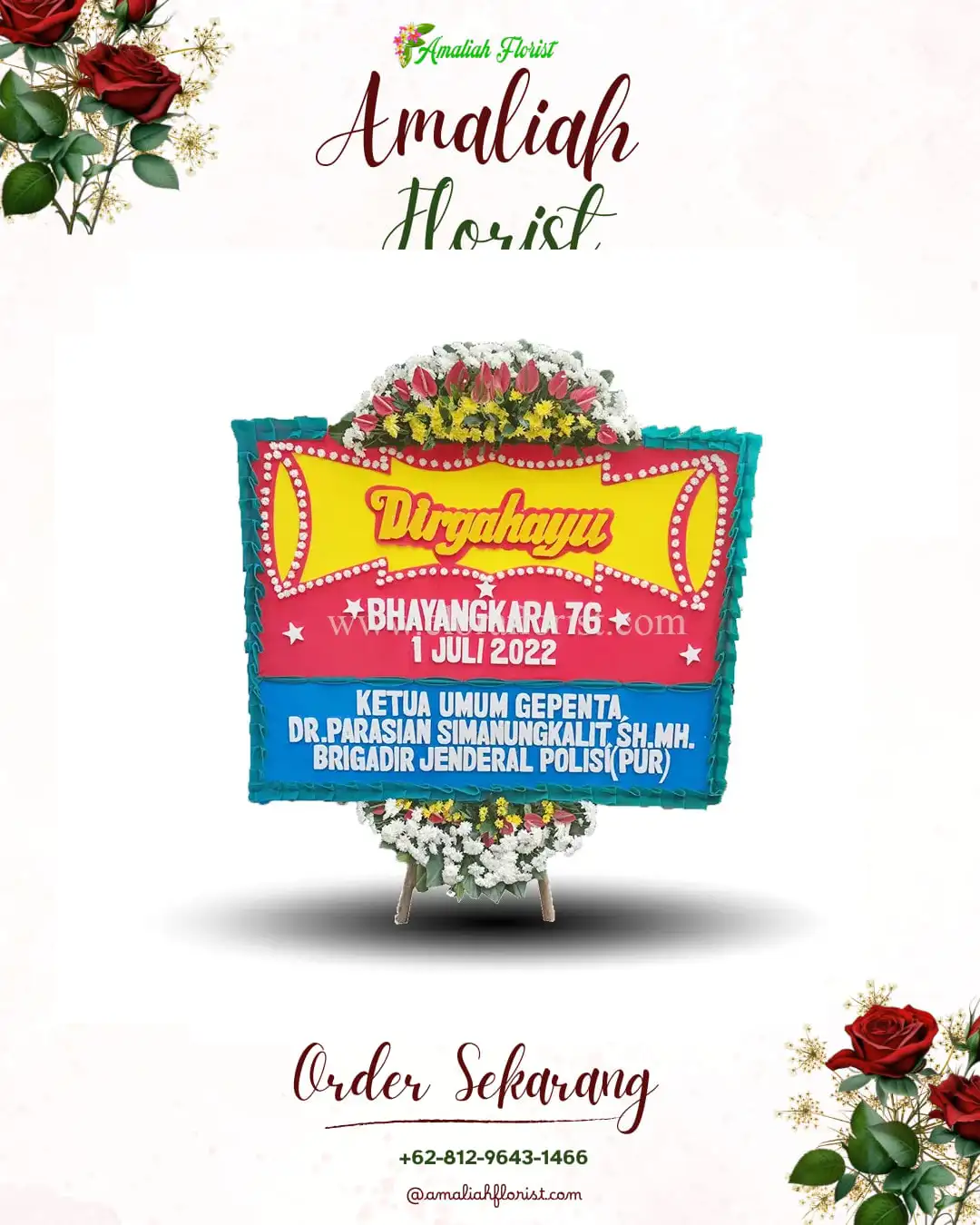 Papan Bunga HUT Ulang Tahun Krandan